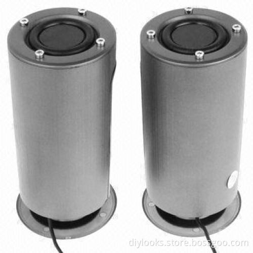 2.0-channel USB Multimedia Stereo Speakers with Volume Control Cable, Dark Gray